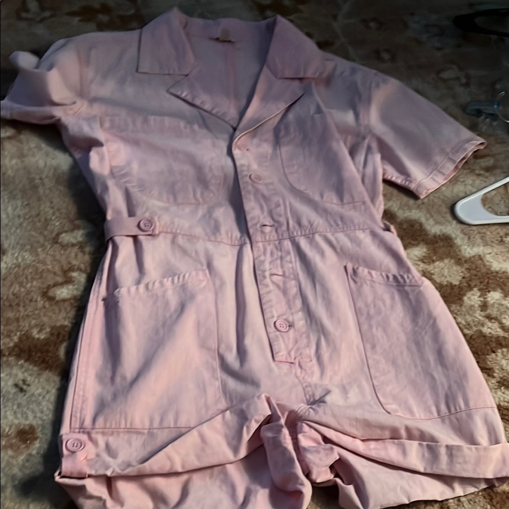 Versona Pink Short Sleeve Romper